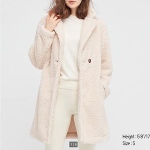 Uniqlo Pile-Lined Fleece Tailored Coat